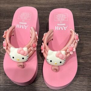 Hello Kitty Pink Floral Sandals size 8